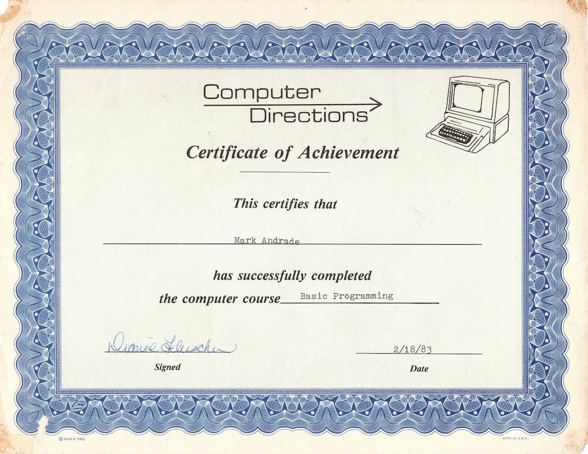 Forty Years as a Certified Programmer?