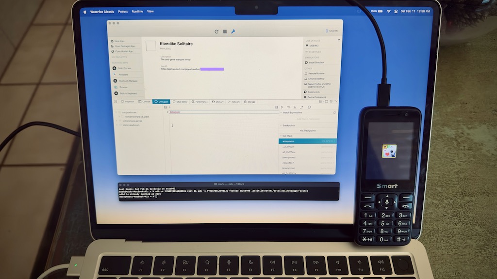 KaiOS Debugging On a Modern Mac