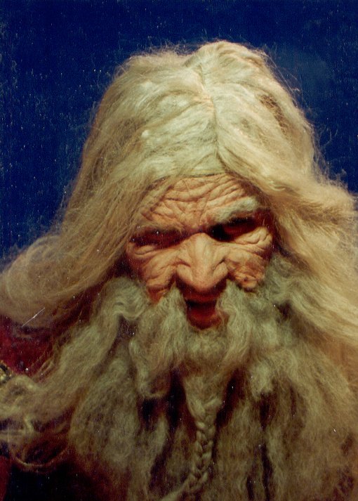 Mark Andrade, dressed as Gaspra in full makeup.