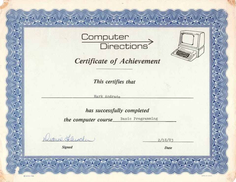 Forty Years as a Certified Programmer?